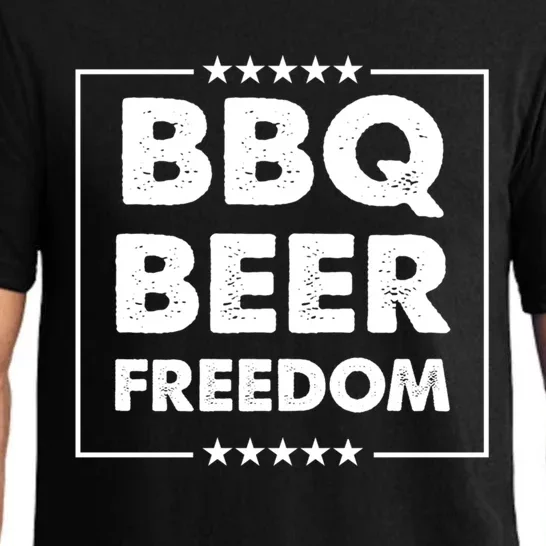 Bbq Beer Freedom Cute Gift Pajama Set