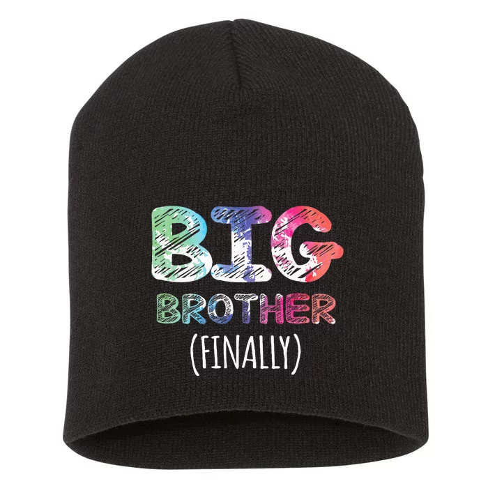 Big Brother Finally Toddlers Big Brother Short Acrylic Beanie