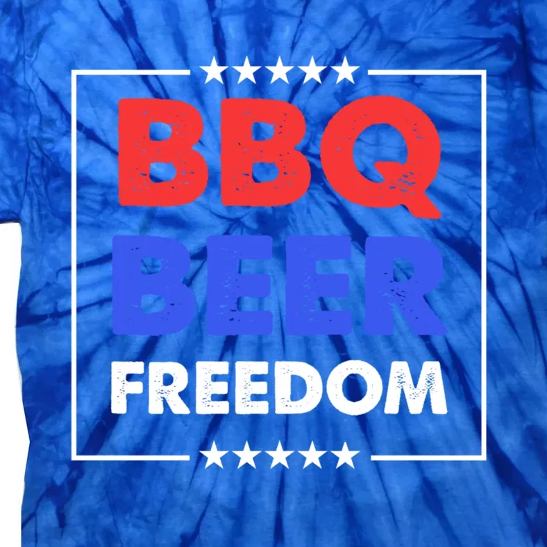 Bbq Beer Freedom Meaningful Gift Bbq Beer Freedom Gift Tie-Dye T-Shirt