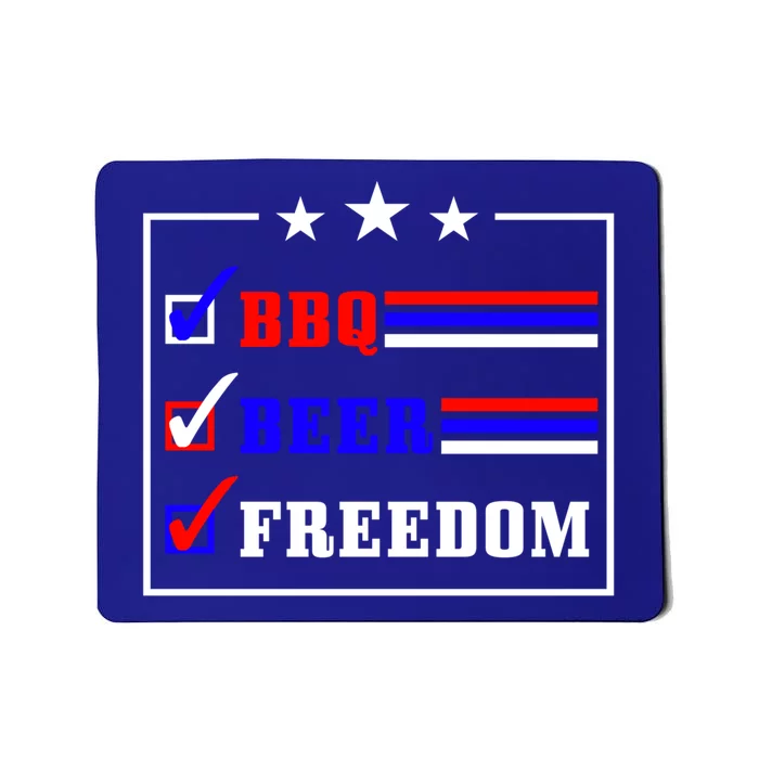 Bbq Beer Freedom Gift Mousepad