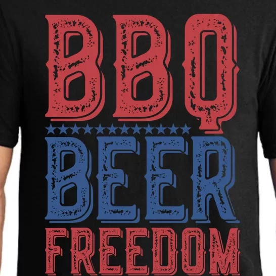 Bbq Beer Freedom Gift Pajama Set