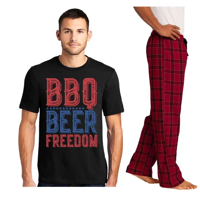 Bbq Beer Freedom Gift Pajama Set