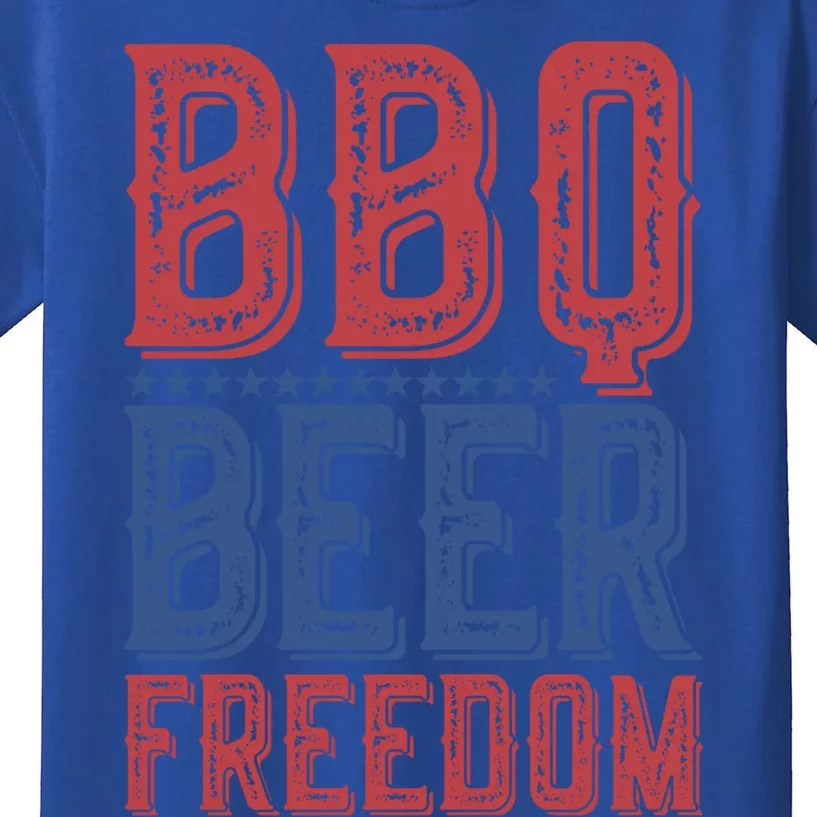 Bbq Beer Freedom Gift Kids T-Shirt