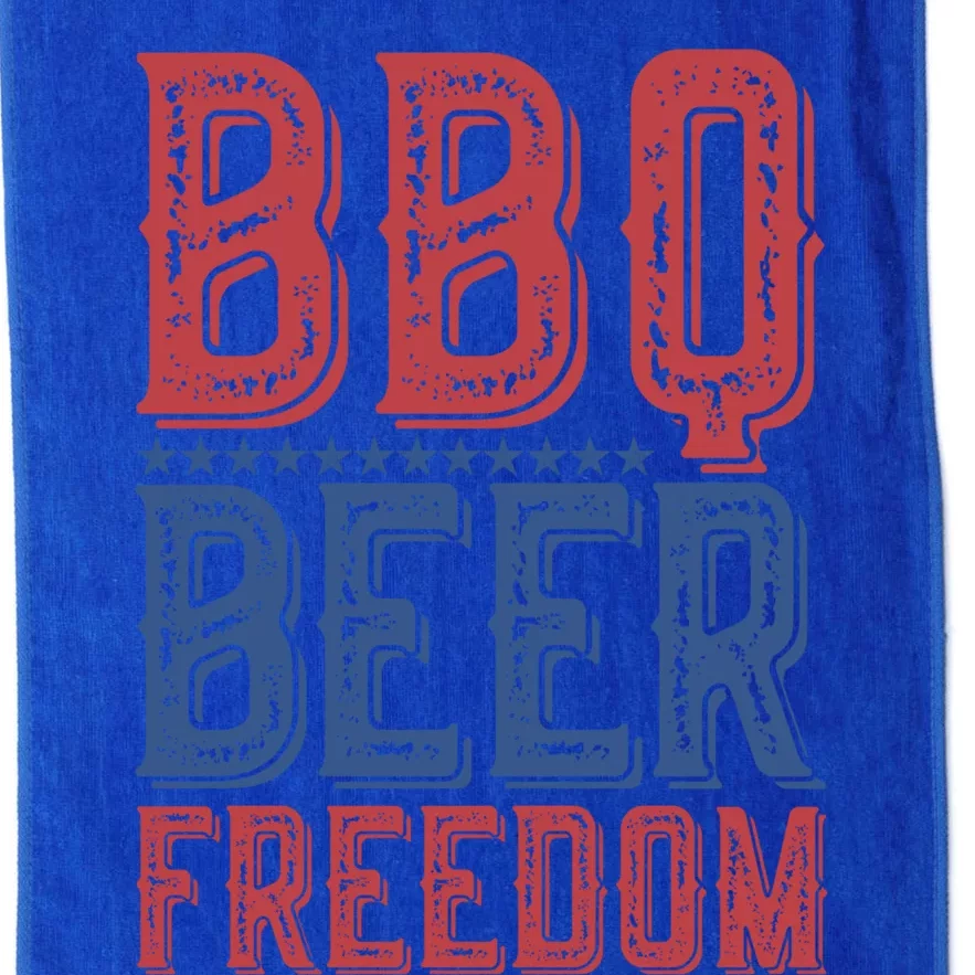 Bbq Beer Freedom Gift Platinum Collection Golf Towel