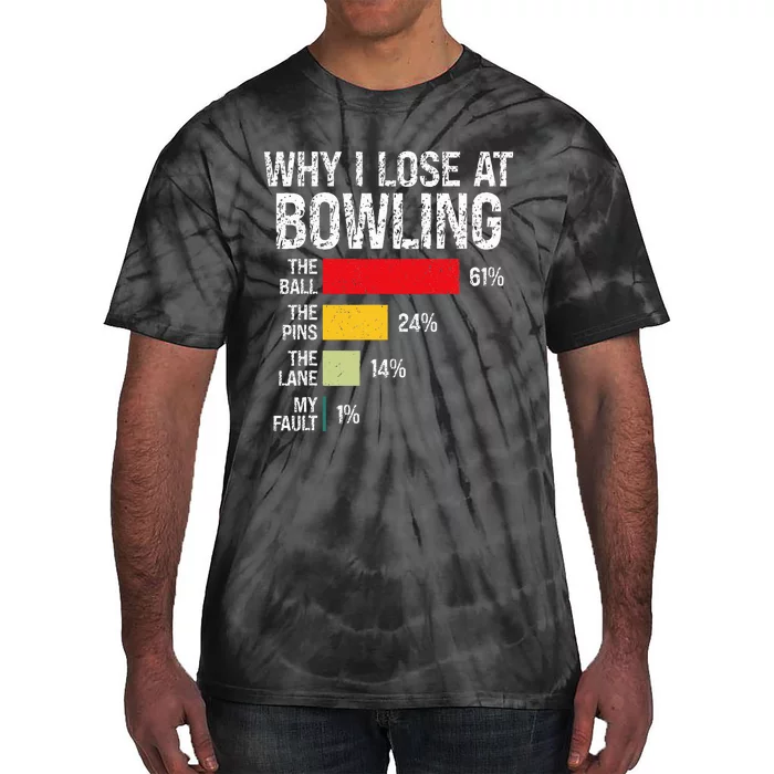 Bowling Bowler Funny Bowling Player Lover Team Pun Tie-Dye T-Shirt