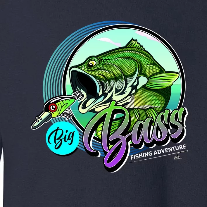 Big Bass Fishing Adventure Toddler Sweatshirt