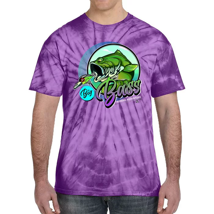 Big Bass Fishing Adventure Tie-Dye T-Shirt