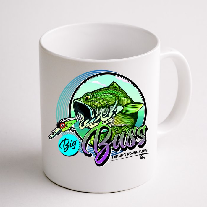 Big Bass Fishing Adventure Front & Back Coffee Mug