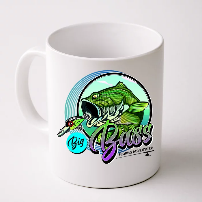 Big Bass Fishing Adventure Front & Back Coffee Mug