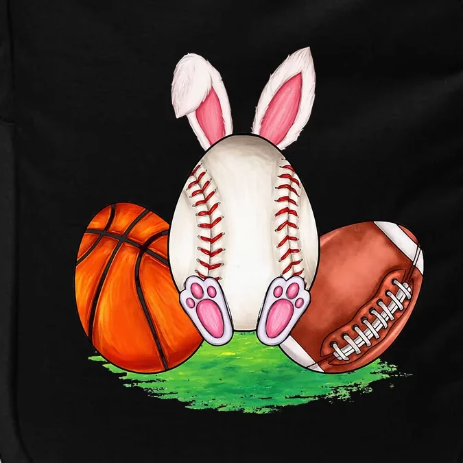 Basketball Baseball Football Sports Easter Day Rabbits Impact Tech Backpack