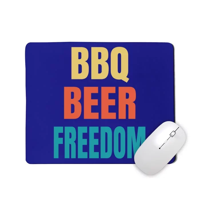 Bbq Beer Freedom Gift Mousepad