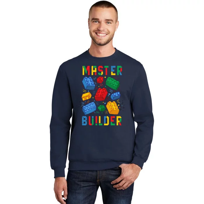 Brick Builder Funny Blocks Master Builder Tall Sweatshirt