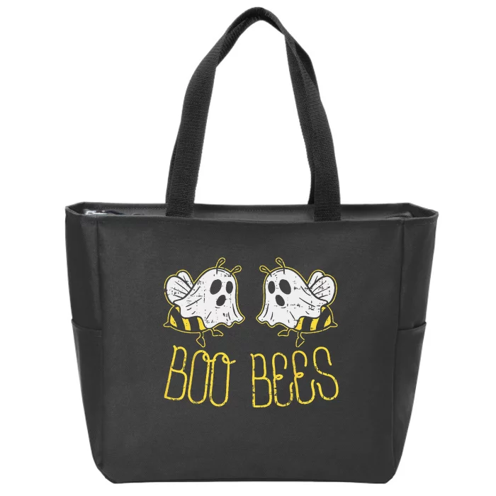 Boo Bees Funny Couples Halloween Costume For Adult Her Women Zip Tote Bag