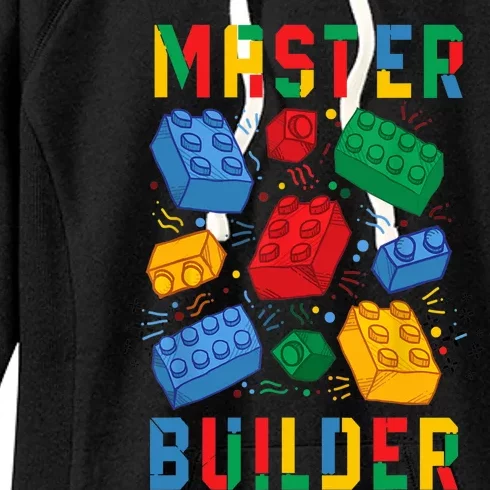 Brick Builder Funny Blocks Master Builder Women's Fleece Hoodie