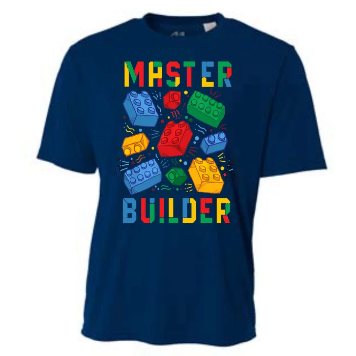 Brick Builder Funny Blocks Master Builder Cooling Performance Crew T-Shirt