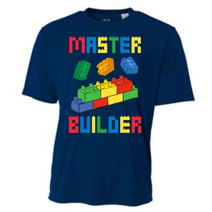 Brick Builder Funny Blocks Building Master Builder Toys Cooling Performance Crew T-Shirt