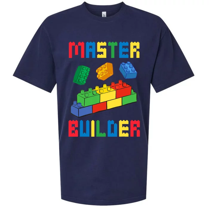 Brick Builder Funny Blocks Building Master Builder Toys Sueded Cloud Jersey T-Shirt