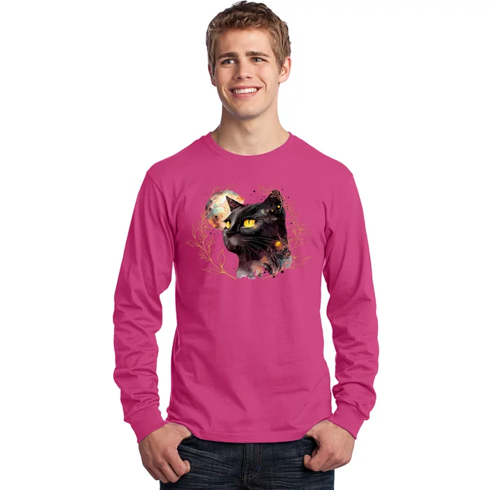 Beautiful Boho Floral Cat Long Sleeve Shirt