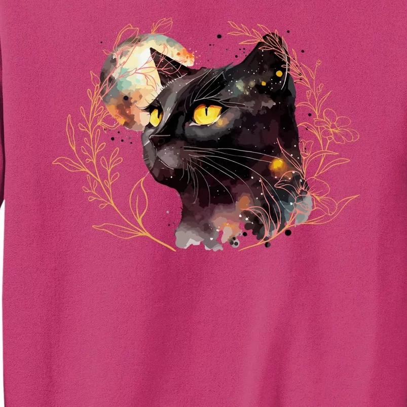 Beautiful Boho Floral Cat Sweatshirt