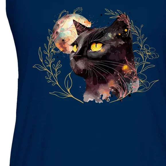 Beautiful Boho Floral Cat Ladies Essential Flowy Tank