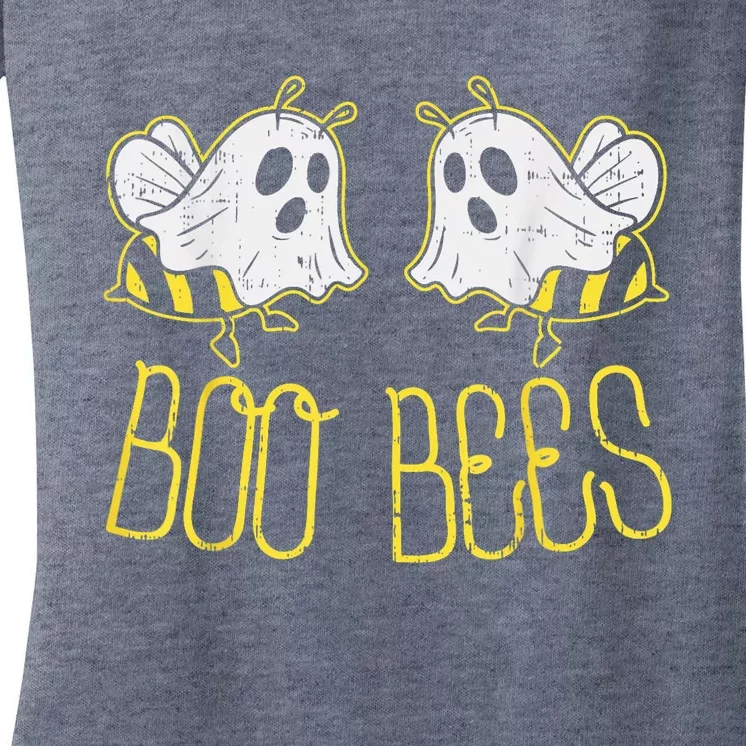 Boo Bees Funny Couples Halloween Costume For Adult Her Wo Women's V-Neck T-Shirt