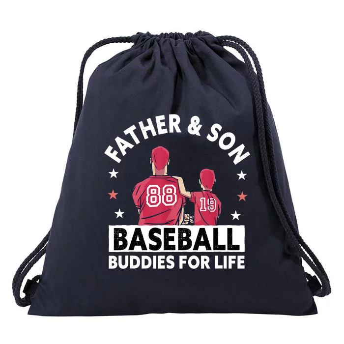 Baseball Buddies For Life - Father & Son Baseball Drawstring Bag