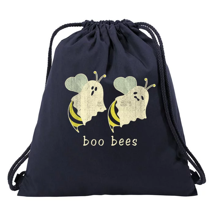 Boo Bee Funny Boo Halloween Bee Lover Gift Drawstring Bag