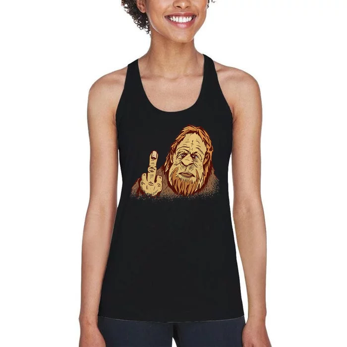 Believe Bigfoot For Monster Lovers Women's Racerback Tank