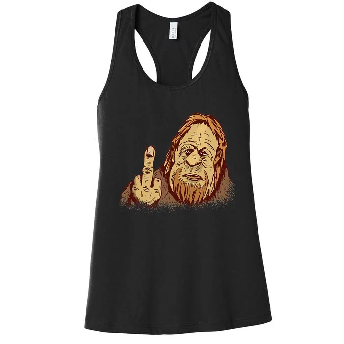 Believe Bigfoot For Monster Lovers Women's Racerback Tank