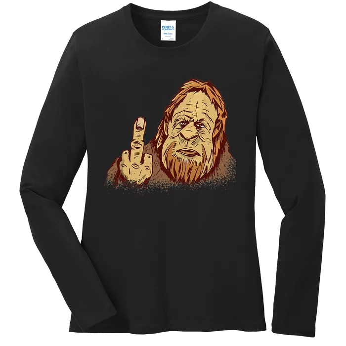 Believe Bigfoot For Monster Lovers Ladies Long Sleeve Shirt