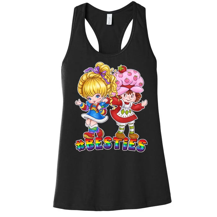 Besties Best Friends Classic TV Show Women's Racerback Tank