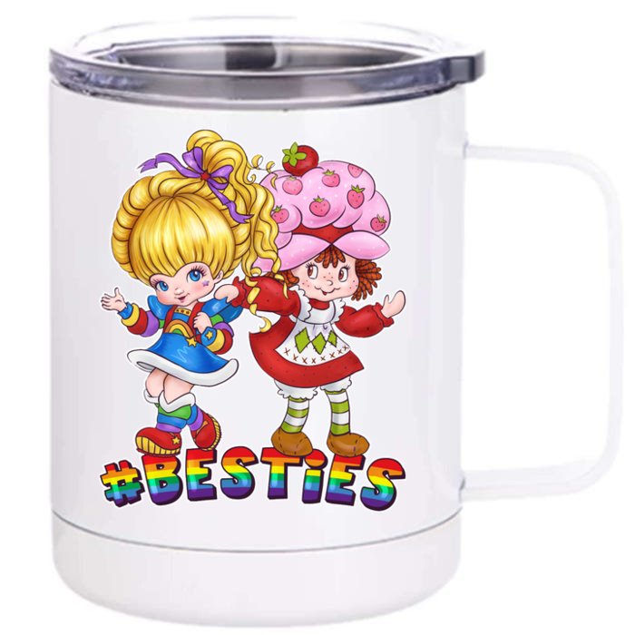 Besties Best Friends Classic TV Show Front & Back 12oz Stainless Steel Tumbler Cup