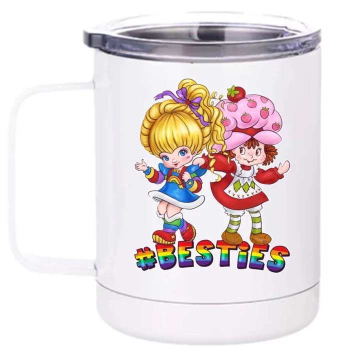 Besties Best Friends Classic TV Show Front & Back 12oz Stainless Steel Tumbler Cup