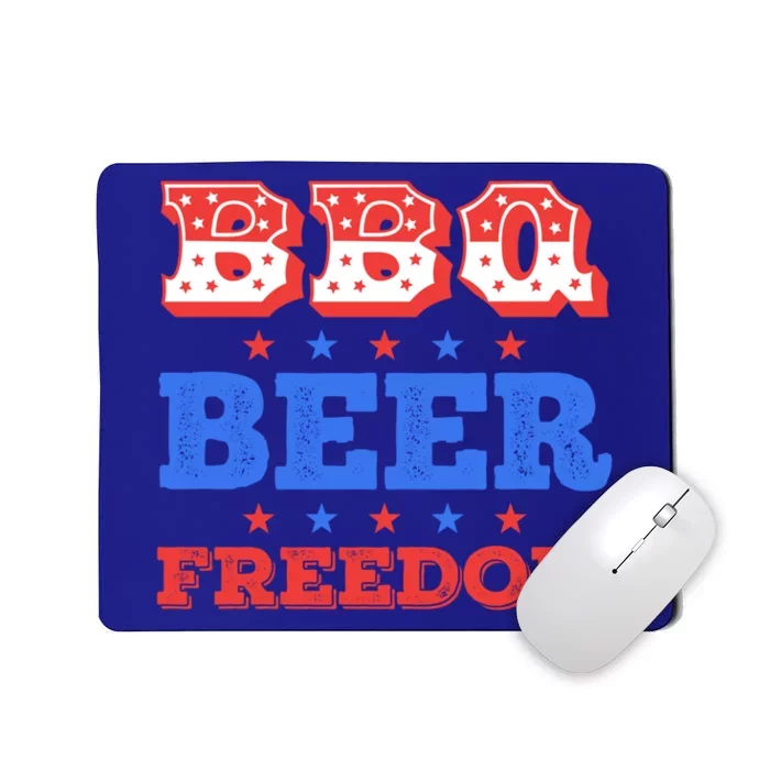 Bbq Beer Freedom Usa Patriotic 4th Of July Cute Gift Mousepad