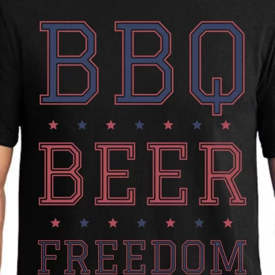 Bbq Beer Freedom Gift Pajama Set