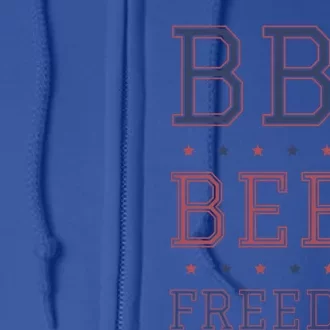 Bbq Beer Freedom Gift Full Zip Hoodie