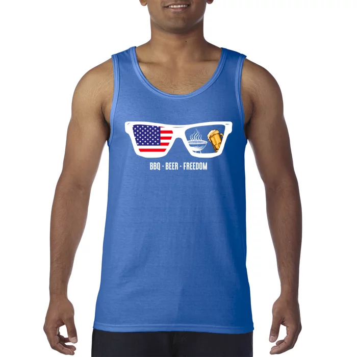 Bbq Beer Freedom Gift Tank Top