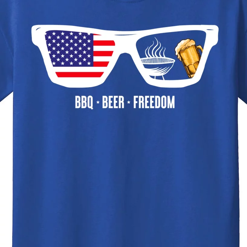 Bbq Beer Freedom Gift Kids T-Shirt