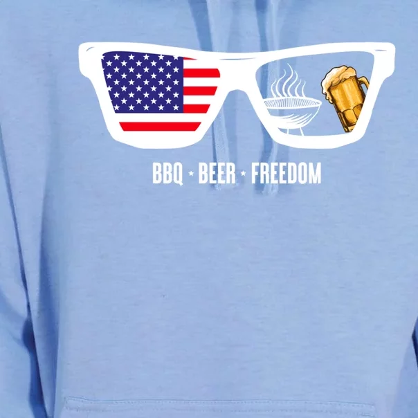 Bbq Beer Freedom Gift Unisex Surf Hoodie