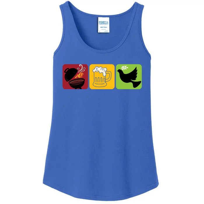 Bbq Beer Freedom Gift Ladies Essential Tank