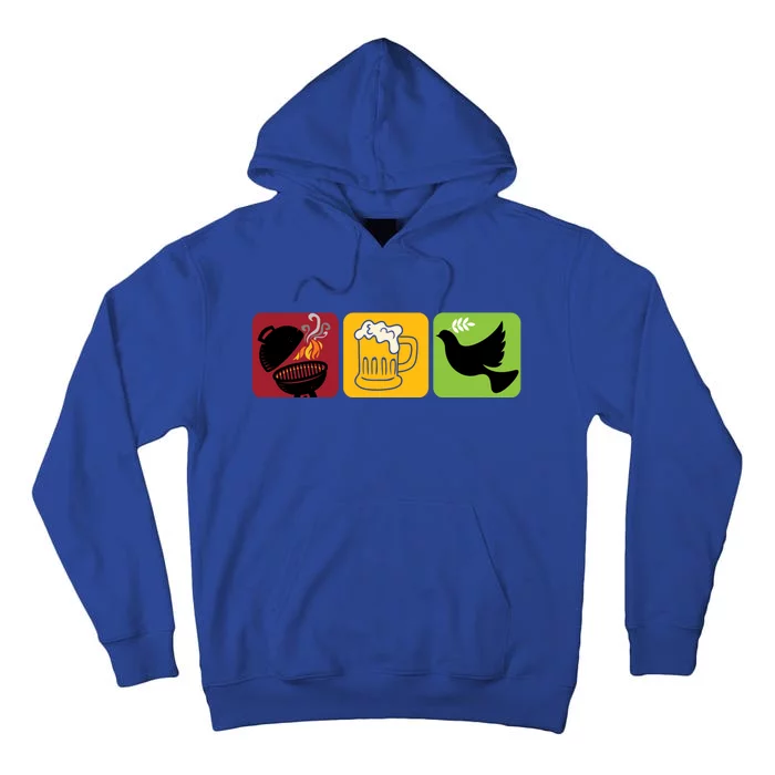 Bbq Beer Freedom Gift Tall Hoodie