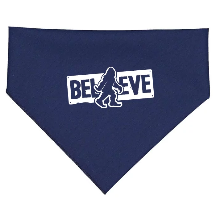 Believe Big Foot Sasquatch Bigfoot USA-Made Doggie Bandana