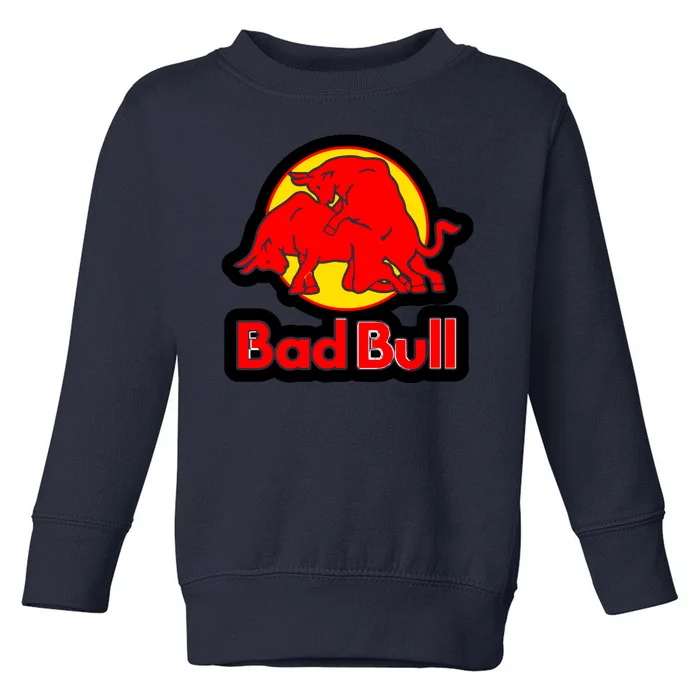 Bad Bull Funny Adult Humor Toddler Sweatshirt