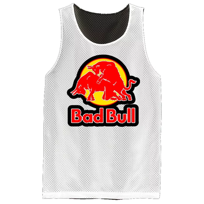 Bad Bull Funny Adult Humor Mesh Reversible Basketball Jersey Tank