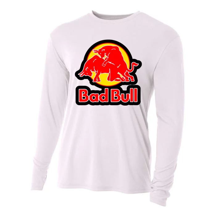 Bad Bull Funny Adult Humor Cooling Performance Long Sleeve Crew