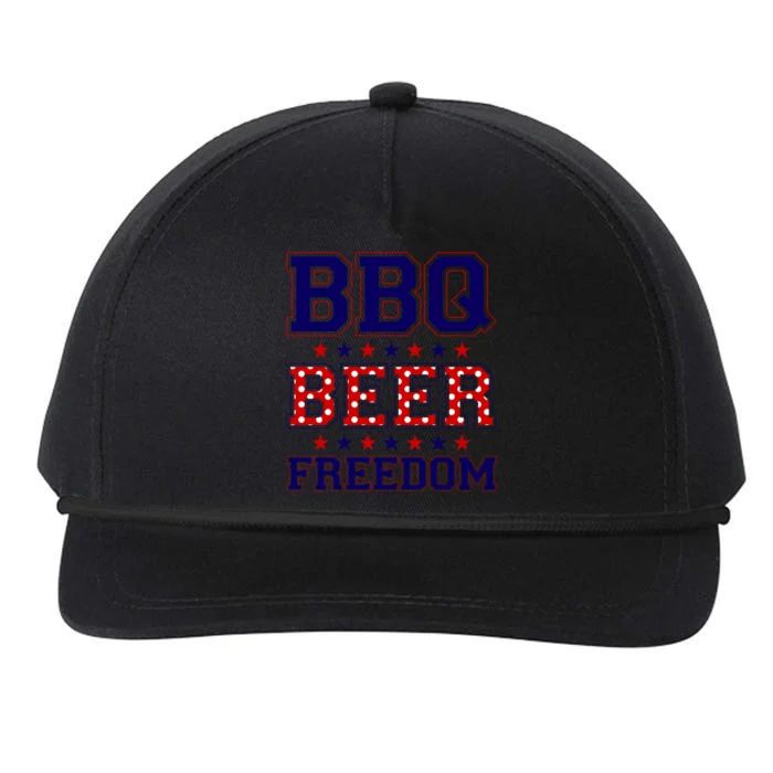 Bbq Beer Freedom Gift Snapback Five-Panel Rope Hat