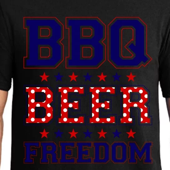 Bbq Beer Freedom Gift Pajama Set