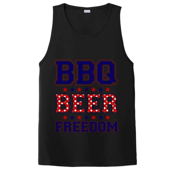 Bbq Beer Freedom Gift Performance Tank