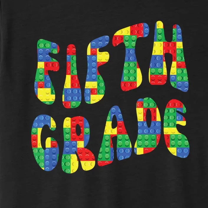 Building Bricks Fifth Grade 5 Boy Teacher Master Builder ChromaSoft Performance T-Shirt