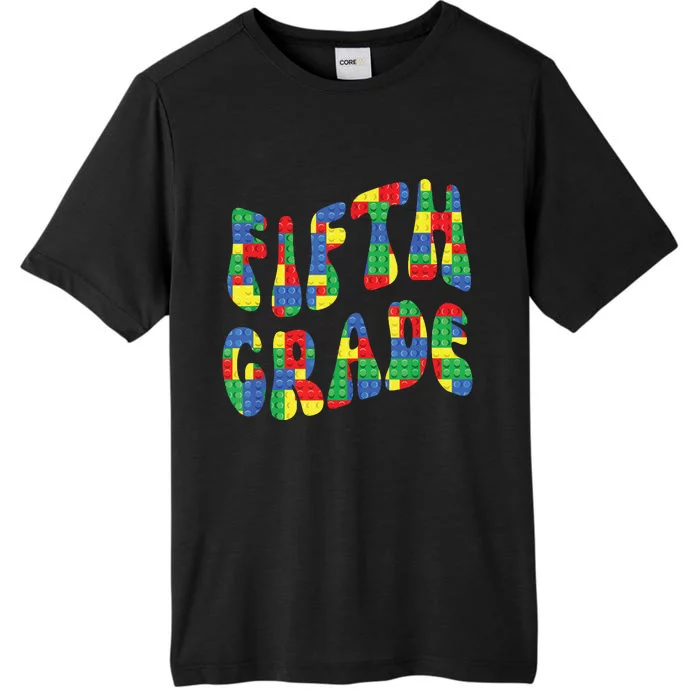 Building Bricks Fifth Grade 5 Boy Teacher Master Builder ChromaSoft Performance T-Shirt